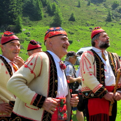 The traditional musicians and singers of Bethmale