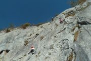 Rock climbing on a summer multi activity holiday