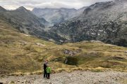 Family hiking Benasque valley Pyrenees