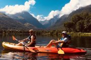 Incredible views lake kayak Pyrenees