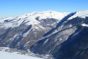 Paragliding down to Luchon Pyrenees