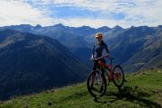 Great views on a mountain biking holiday in French Pyrenees