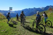 Ready for a descent on a women's MTB holiday in France