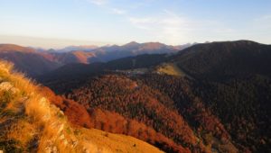 Autumn in the Pyrenees mountains