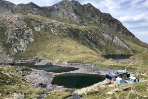 Night in a mountain refuge Pyrenees