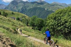 Offroad scooter in the Pyrenees