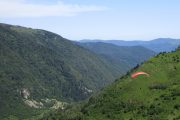 Paragliding near Massat in Ariege Pyrenees