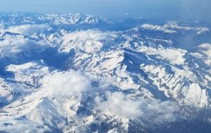 The Pyrenees viewed from the sky