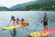 Family fun SUP in the Pyrenees