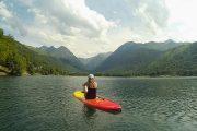 Tranquil moment SUP Pyrenees