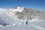 Beautiful snow on a snowshoeing holiday in the French Pyrenees