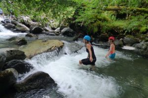 River walking on a multi activity holiday