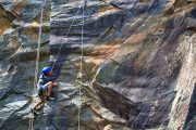 Working out the moves rock climbing in the Pyrenees