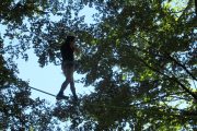 Test your balance and nerve tree climbing