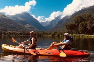 Lake kayaking in the Pyrenees