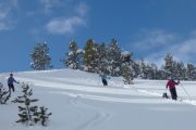 Havng fun snowshoeing in the Spanish Pyrenees