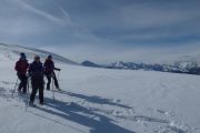 Fun snowshoeing in the French Pyrenees