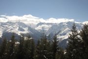 Mountain views on a snowshoeing holiday