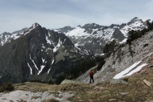 Descending from Pic d'Albe