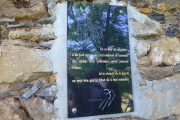 Memorial plaque hiking the Freedom Trail