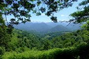 Views above Saint Girons hiking the Freedom Trail hiking holiday