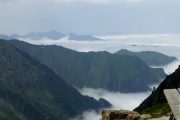 Hiking up to the refuge d'Estagnous Ariege Pyrenees