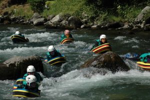 Hydrospeeding on a watersports holiday