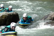 Hydrospeeding on a watersports adventure holiday