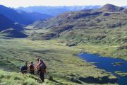 Hiking past lakes in the Spanish Pyreneed