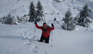 Snowshoes are essential in deep snow