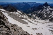 Looking back down the ascent rout from Conangles