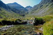 River running down from the mountains