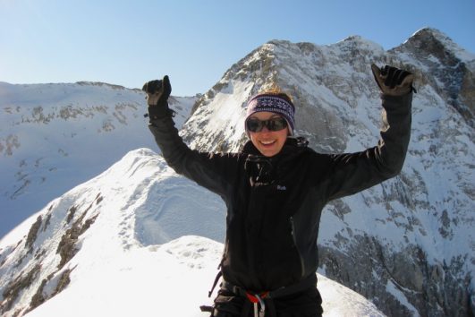 Women's winter skills traning course conquering fears