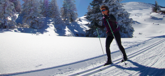 XC skiing in the Pyrenees