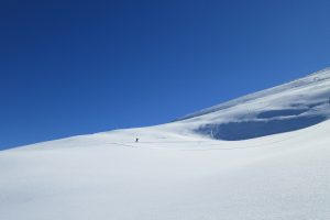 Lone skiier