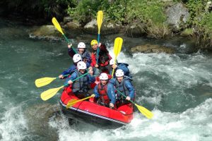 Choose river rafting on your stag do adventure weekend