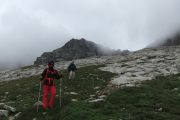 Hiking on a summer alpinism course