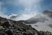 summer alpinism course moody skies