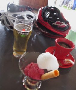 Make regular refreshment stops when cycling