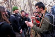 Guide's briefing on a bear tracking wildlife holiday