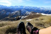 Mountain running on the France Spain border