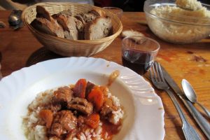 Lamb ragout hearty mountain refuge food