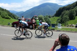 TDF climbing col de Menté Pyrenees