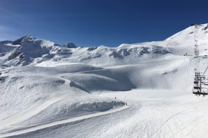 Ski resort winter wonderland