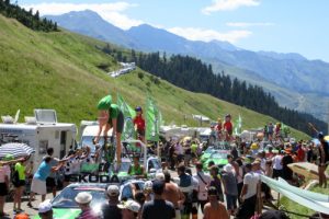 The publicity caravane on the Tour de France
