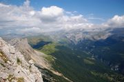 View from top of Castillo Mayor in Ordesa national park