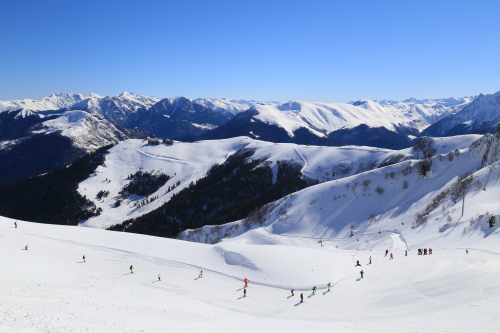 Superbagneres ski resort in the French Pyrenees
