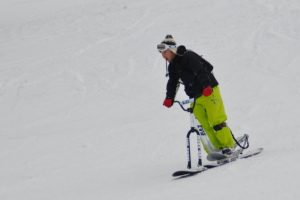 Snow Scooter in the Pyrenees