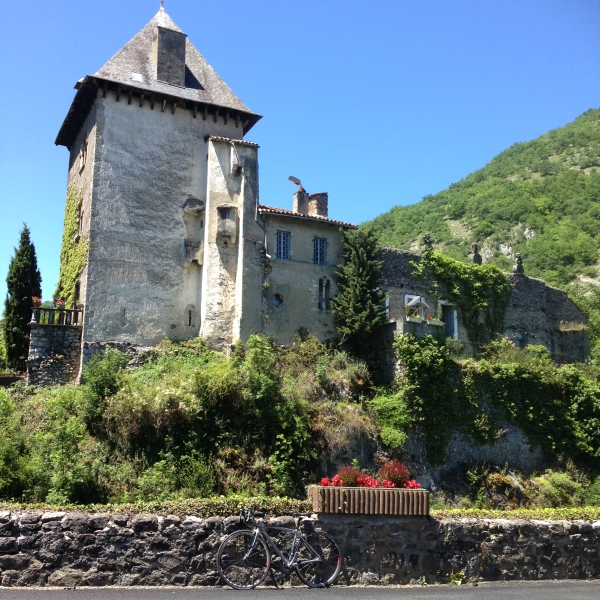 Pass through pretty villages on a cycling trip to the Pyrenees