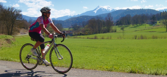 Cycling in the Pyrenees foothills